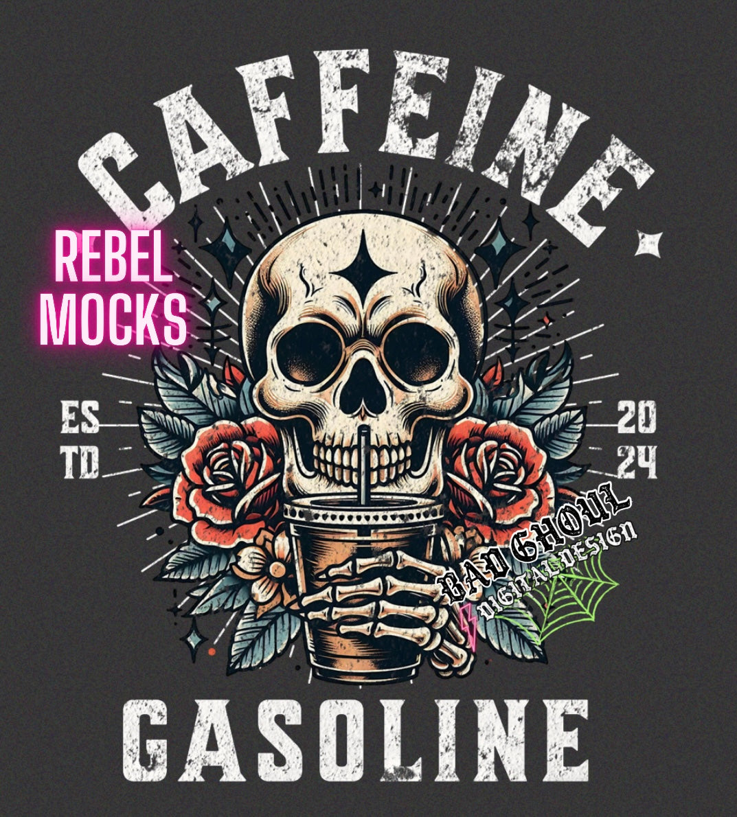 Caffeine & Gasoline PNG Download