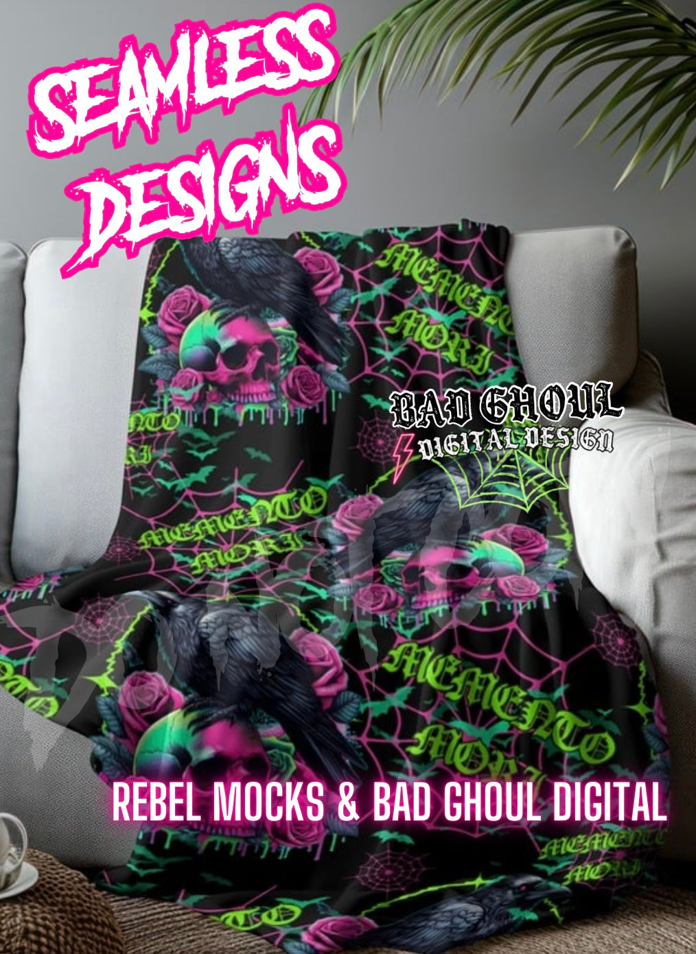 Memento Mori Seamless PNG Download