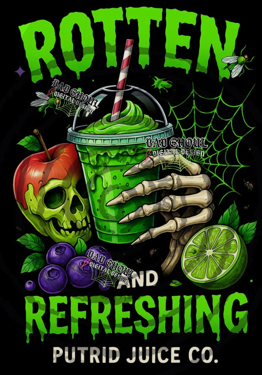 Rotten & Refreshing PNG DOWNLOAD black fabric only