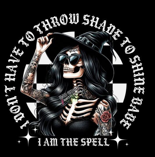 I am the Spell PNG Download 2 Files Black & White