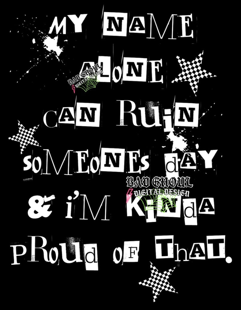 My Name Alone PNG Download