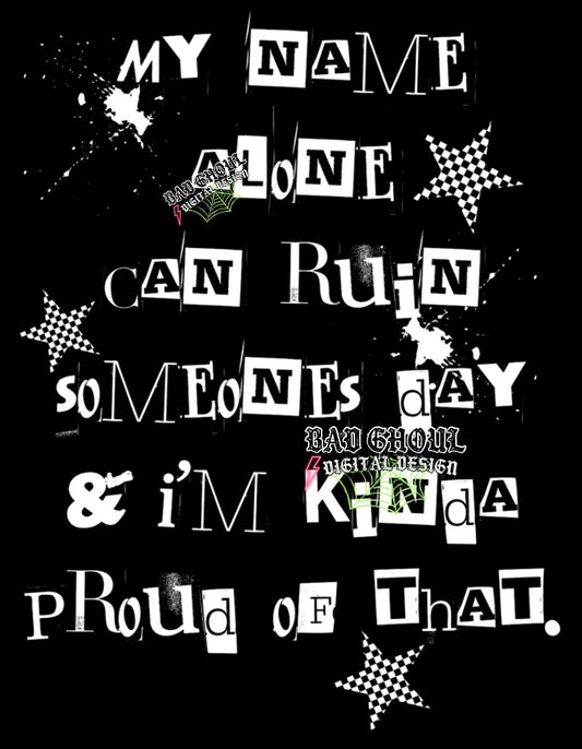 My Name Alone PNG Download