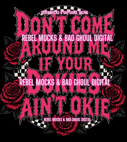Don’t Come | Black Fabric Ultra Grunge |PNG DOWNLOAD