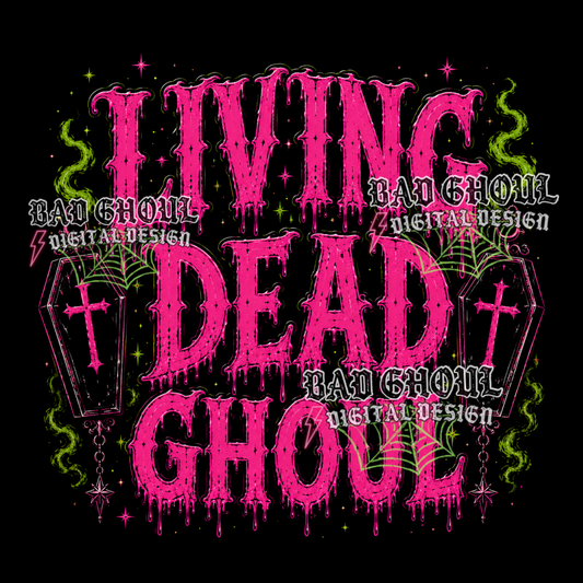 Living Dead Ghoul | PNG DOWNLOAD | Black Fabric Only