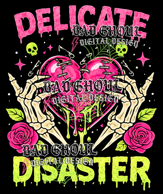 Delicate Disaster | PNG DOWNLOAD BLACK FAB ONLY