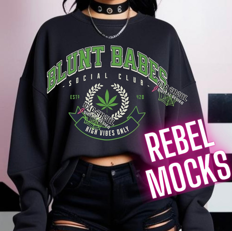 Blunt Babes Social PNG Download