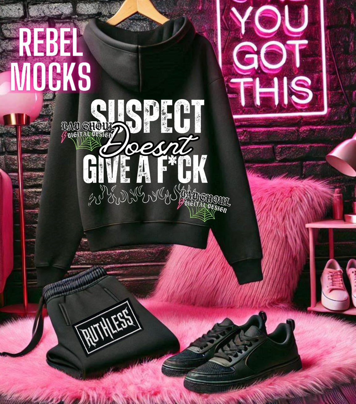 Suspect Doesnt Give a Fuck PNG Download