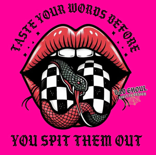 Taste Your Words PNG Download