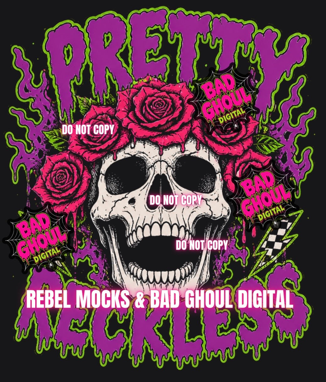 Pretty Reckless| Black Fabric|PNG DOWNLOAD