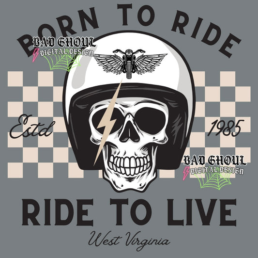Born To Ride PNG Download