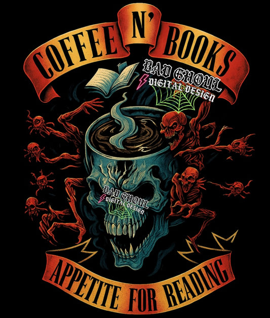 Coffee N Books PNG Download Black Fab Only