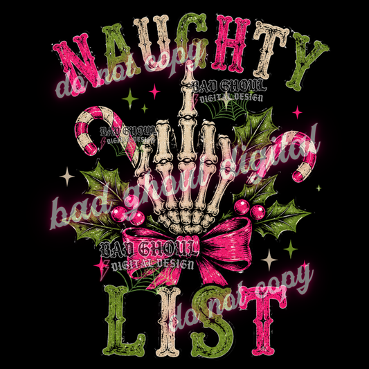 Naughty List | PNG DOWNLOAD