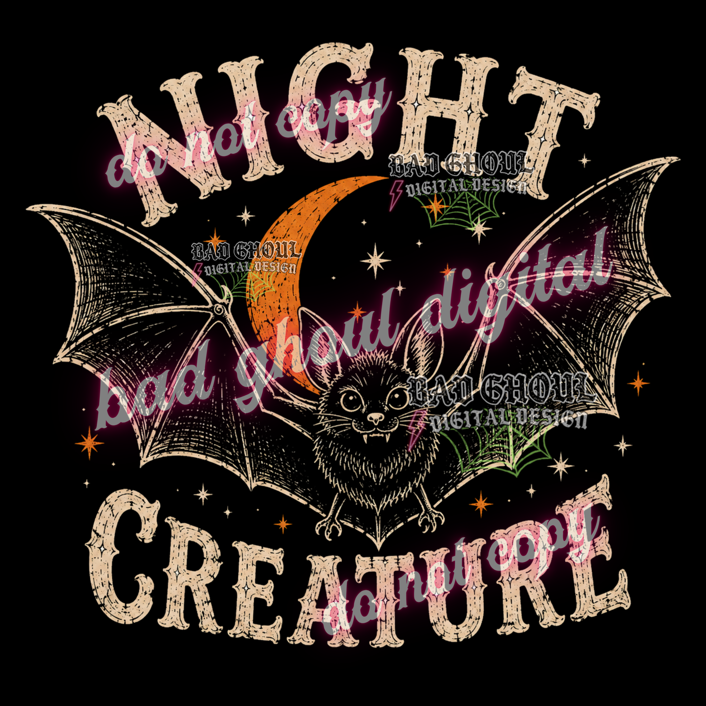 Night Creature | PNG DOWNLOAD BLACK FAB ONLY