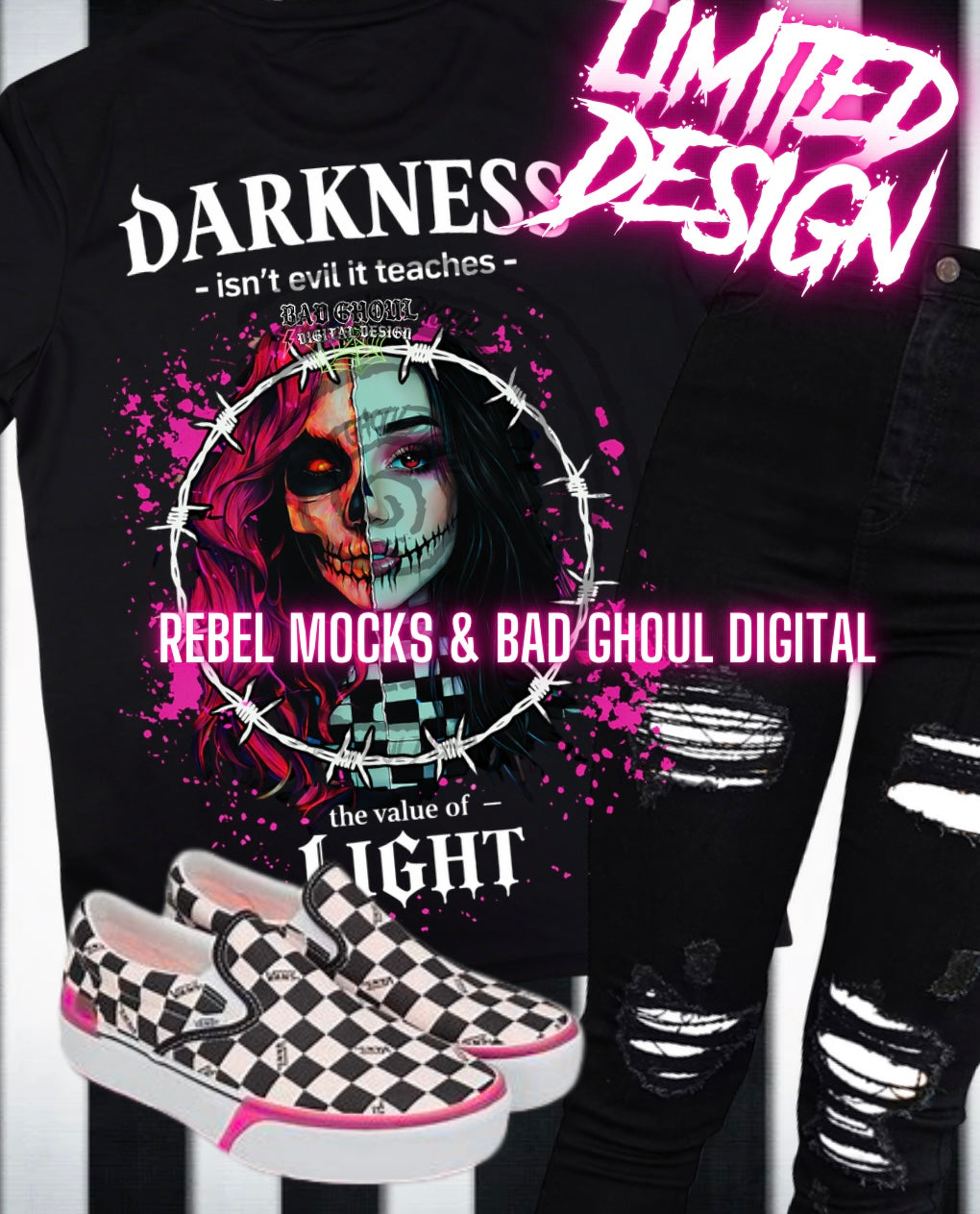 LIMITED Darkness isn’t evil | PNG DOWNLOAD BLACK FAB ONLY