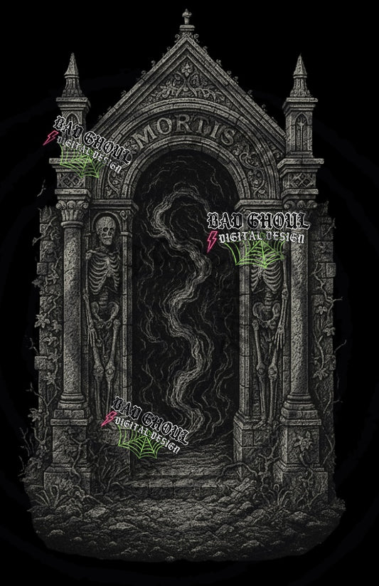 Crypt PNG DOWNLOAD black fabric only