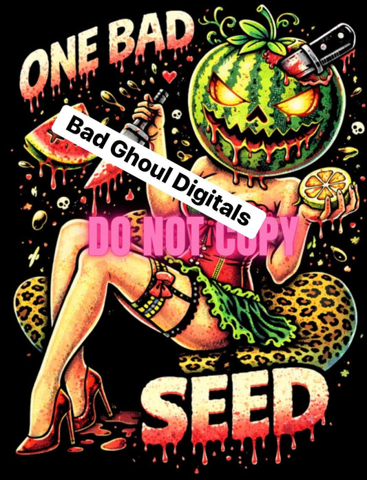 Bad Seed| Black Fabric |PNG DOWNLOAD