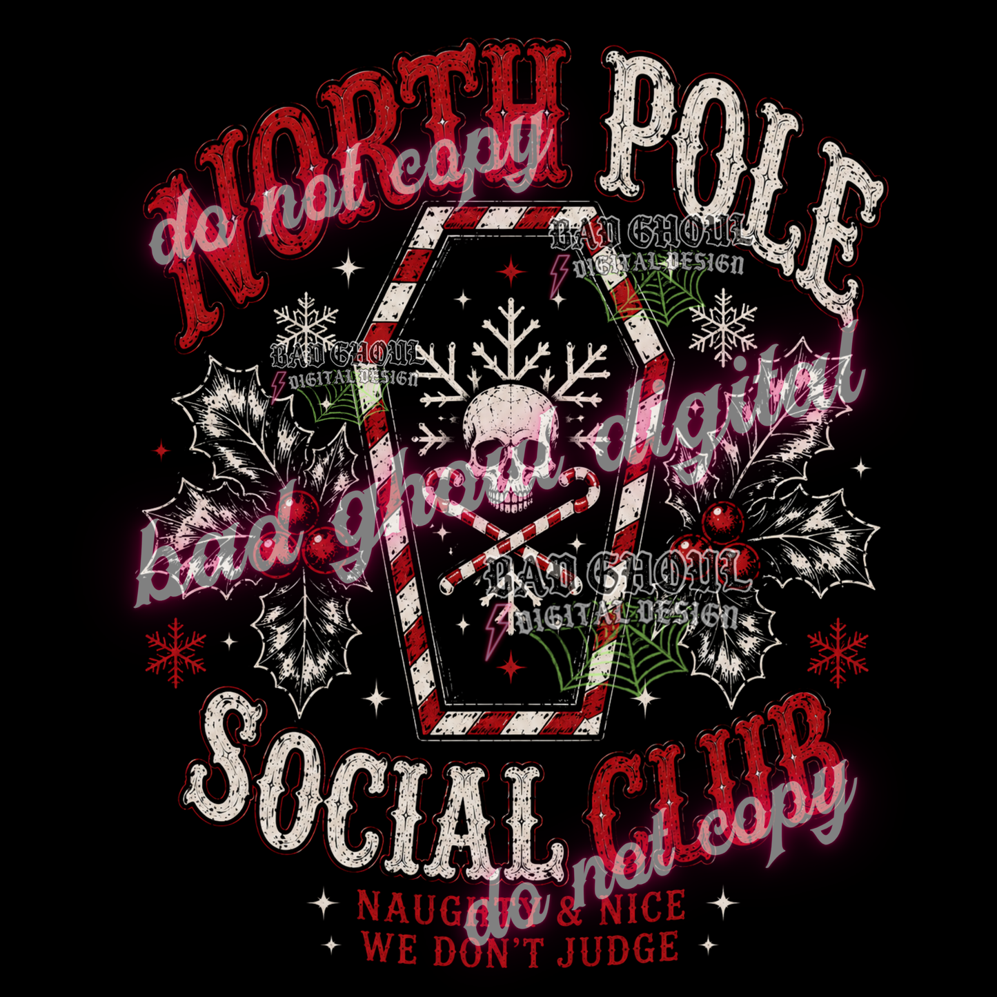 North Pole Social Club | PNG DOWNLOAD BLACK FAB ONLY