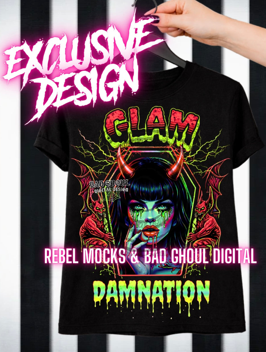 Exclusive|Glam Damnation | Black Fab Only  PNG DOWNLOAD
