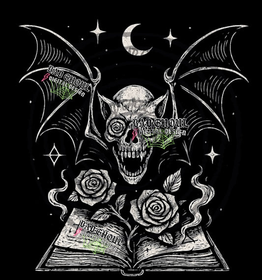 Bat Book PNG DOWNLOAD Black Fab Only