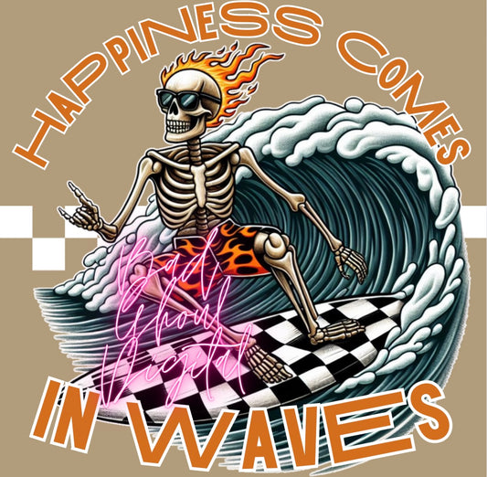 Happiness Comes In Waves PNG Download