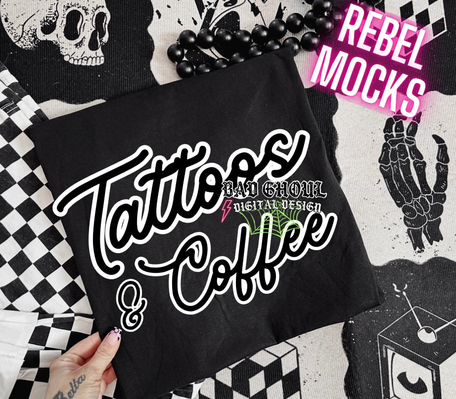Tattoos & Coffee PNG Download
