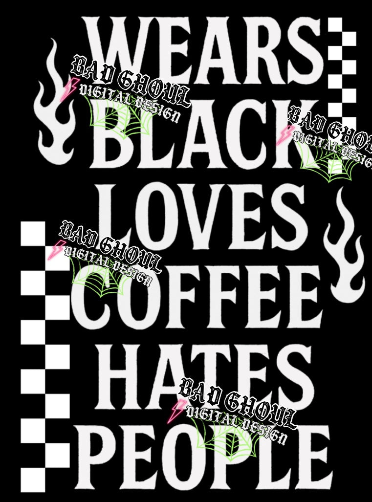 Wears Black PNG Download