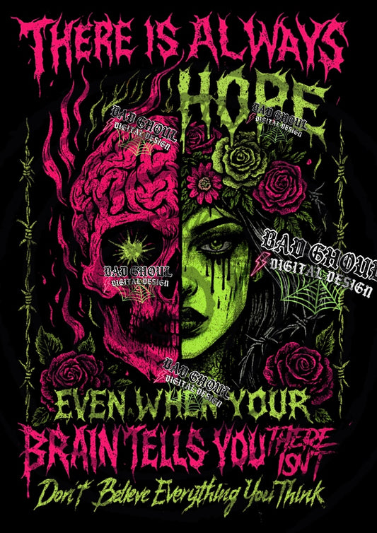 Always Hope- Black Fab Only PNG DOWNLOAD