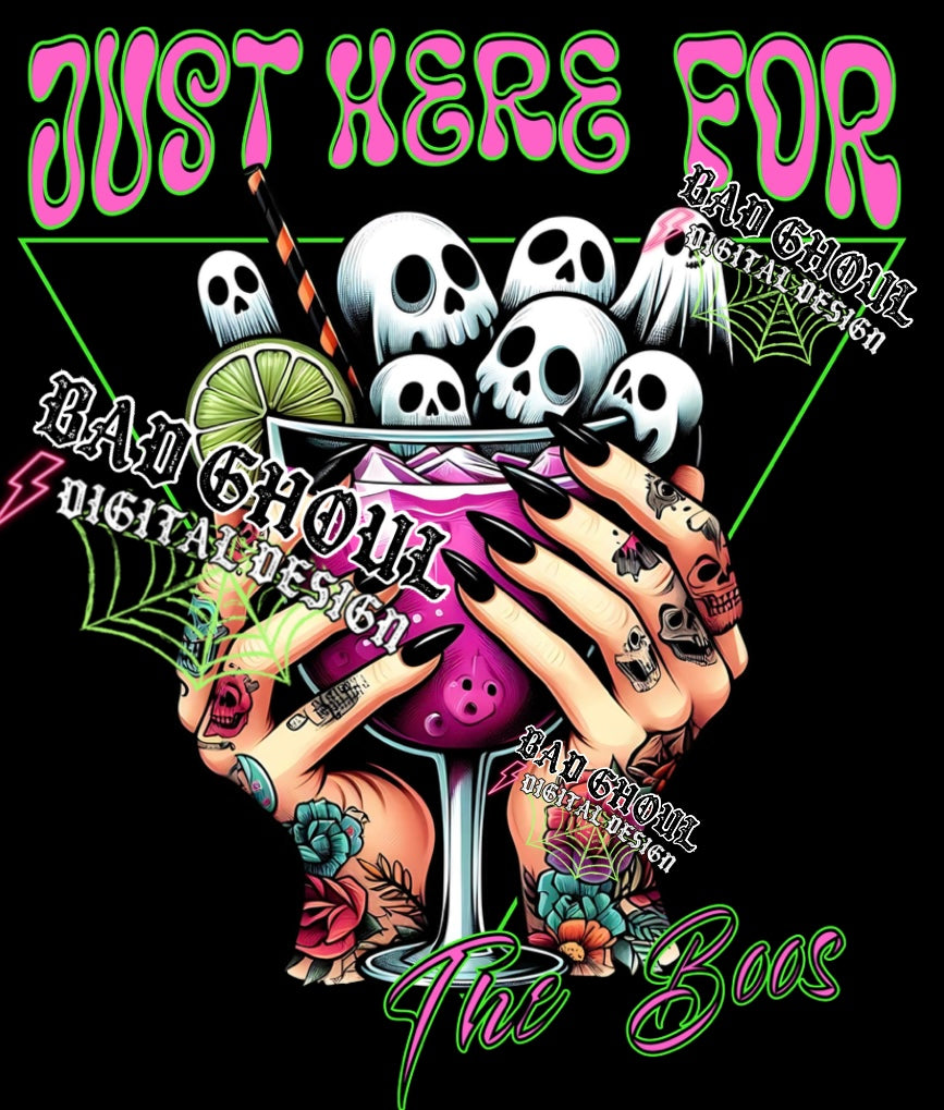 Just Here For The Boos PNG Download