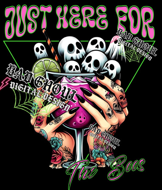 Just Here For The Boos PNG Download
