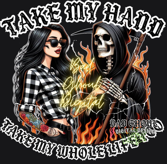 Take My Hand PNG Download DTF