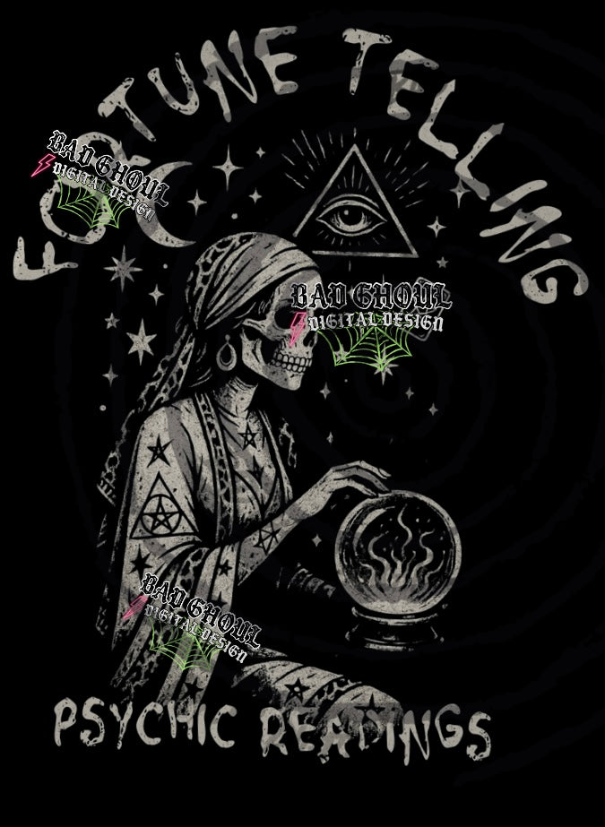 Fortune Telling PNG DOWNLOAD Black Fab Only