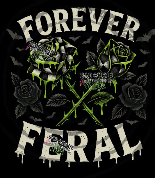 Forever Feral PNG DOWNLOAD black Fab Only