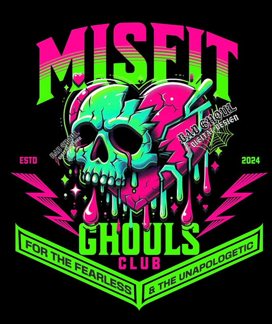 Misfit Ghouls Club BEST on black or dark colors PNG Download