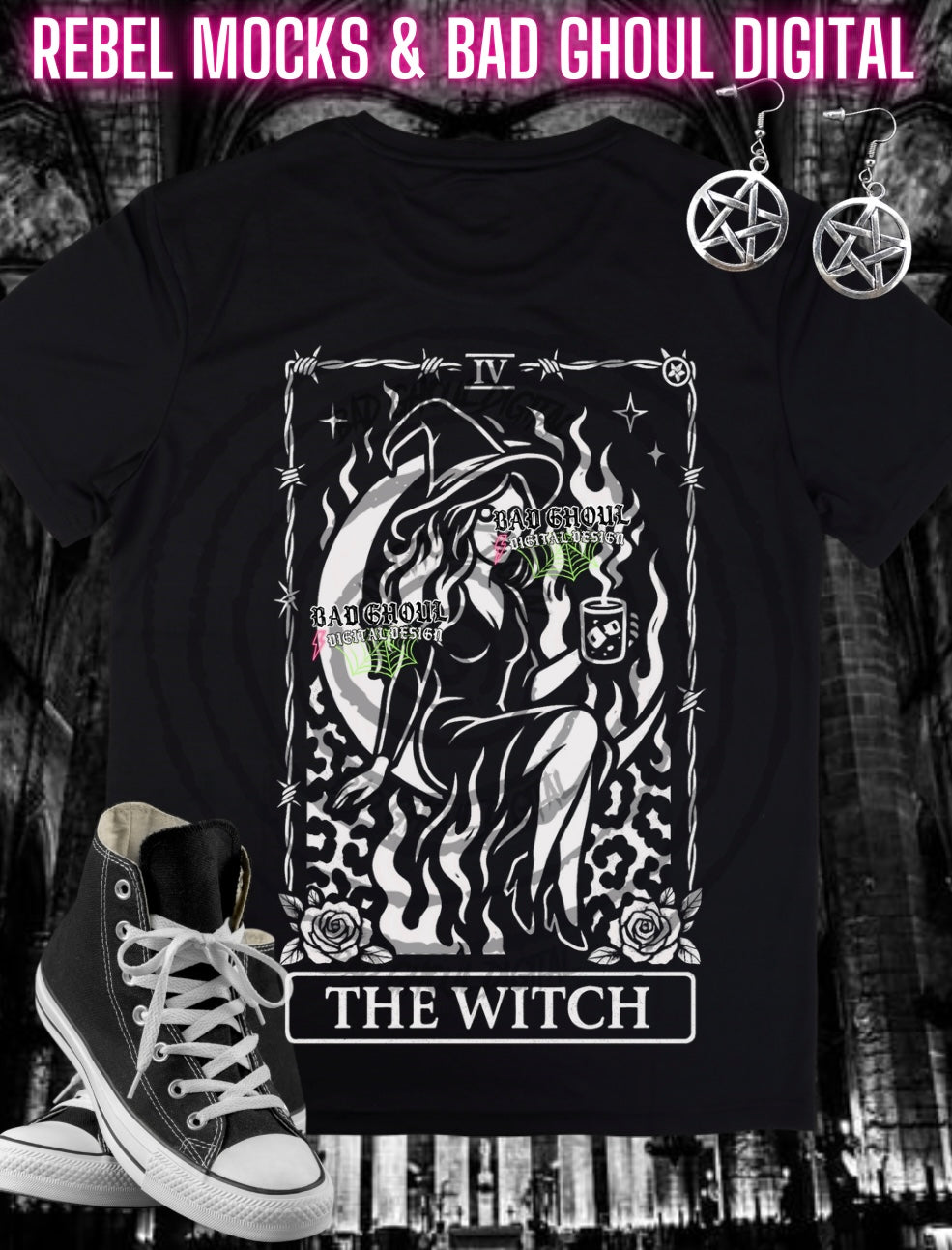 Tarot Bundle PNG DOWNLOAD black Fab Only