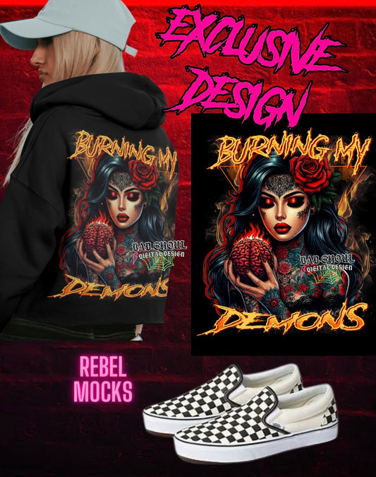 EXCLUSIVE Burning My Demons PNG Download