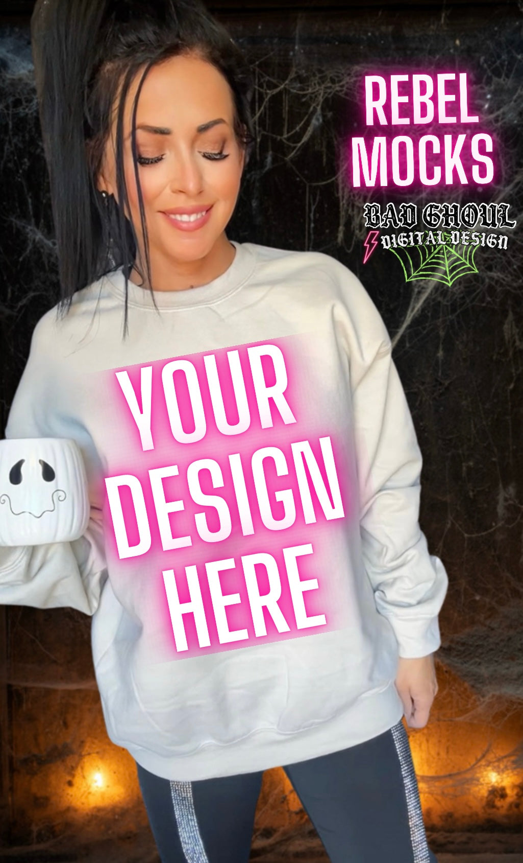 Sand Crew Neck Trendy Model Mock