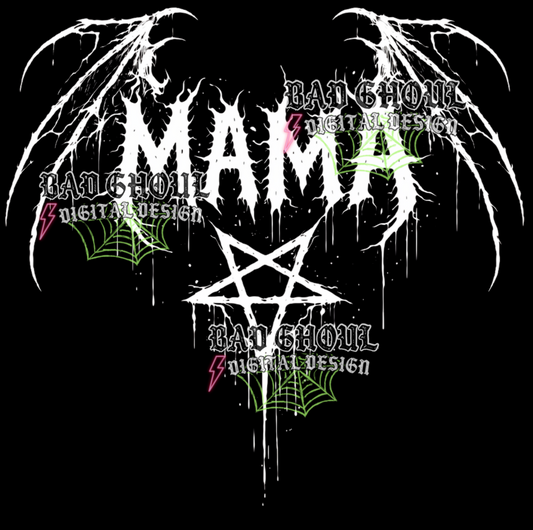 Mama | PNG DOWNLOAD BLACK FAB ONLY
