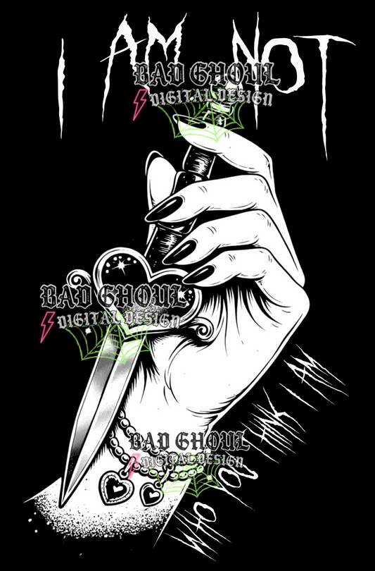 I am not who you think I am | PNG DOWNLOAD BLACK FAB ONLY