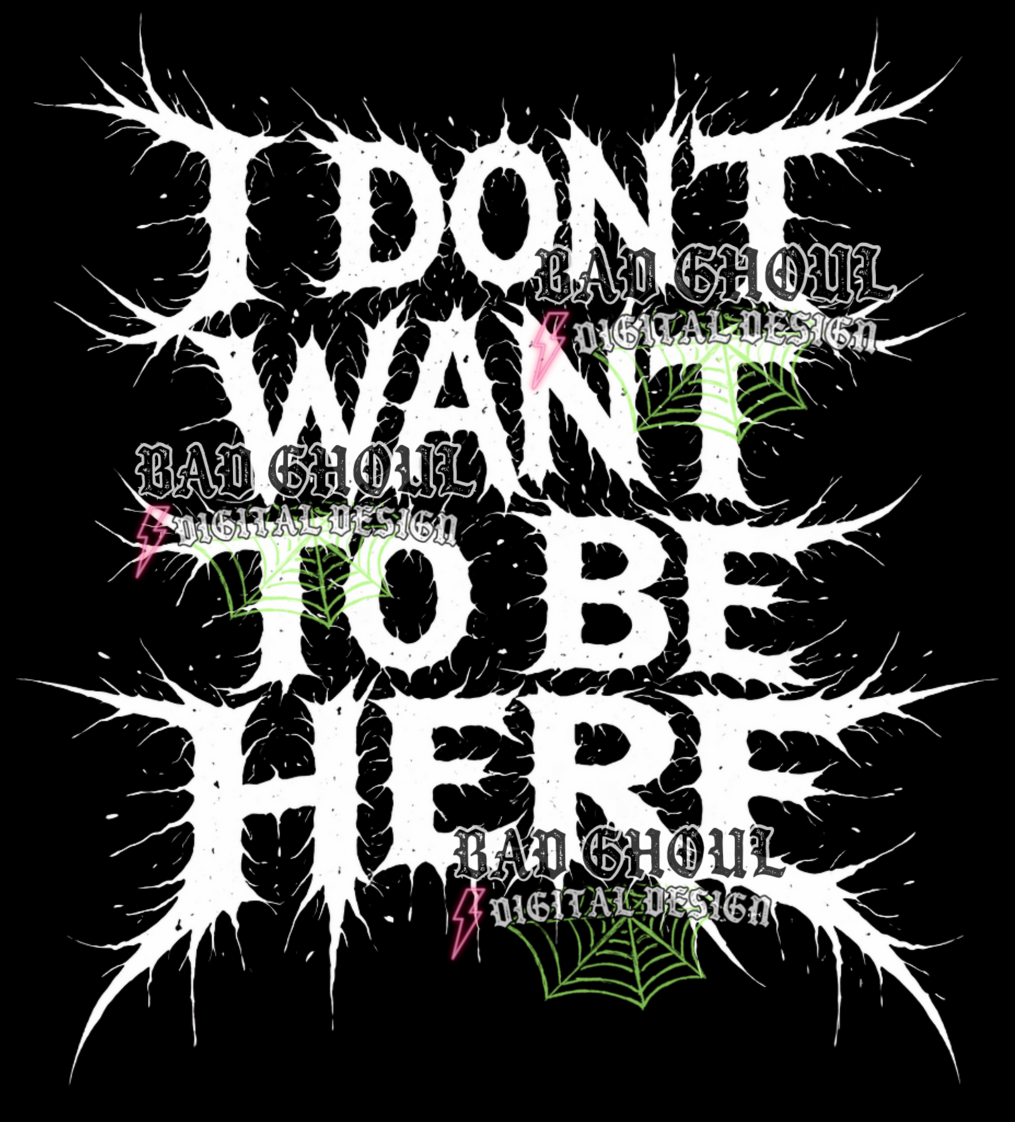 I don't want to be here | PNG DOWNLOAD BLACK FAB ONLY