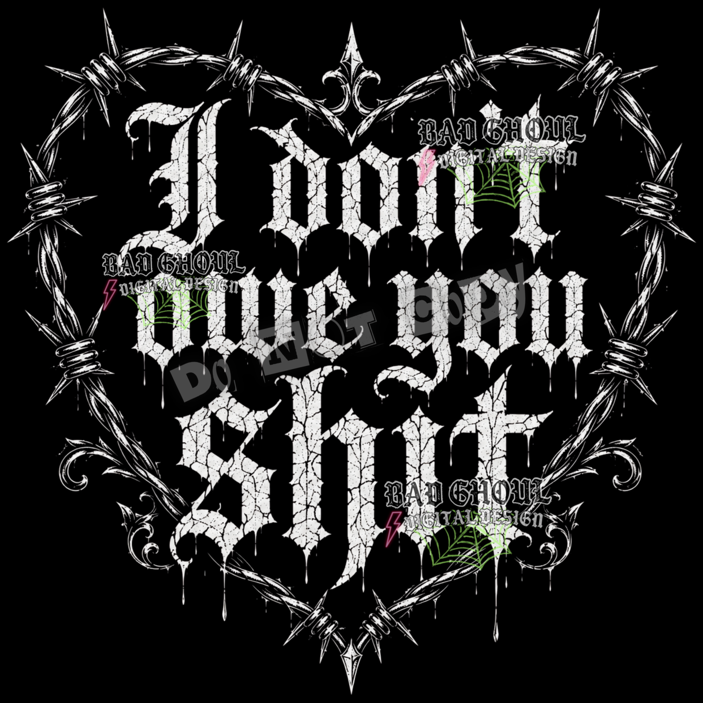 I don't owe you shit | PNG DOWNLOAD | Black Fabric Only