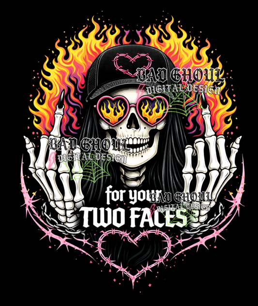 for your two faces | PNG DOWNLOAD BLACK FAB ONLY