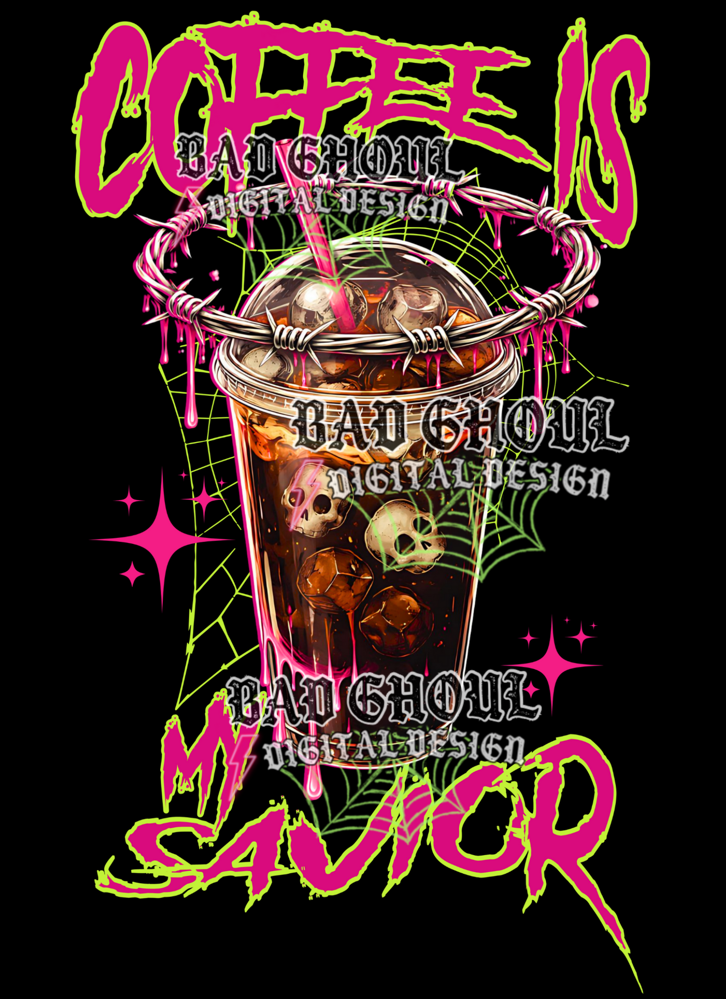 Coffee is my Savior | PNG DOWNLOAD