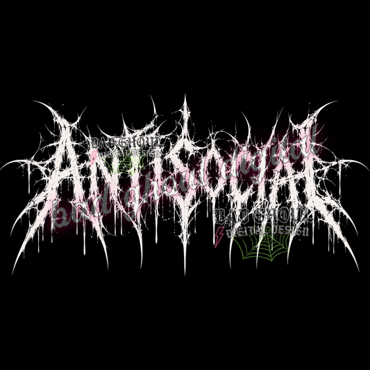 AntiSocial | PNG DOWNLOAD BLACK FAB ONLY