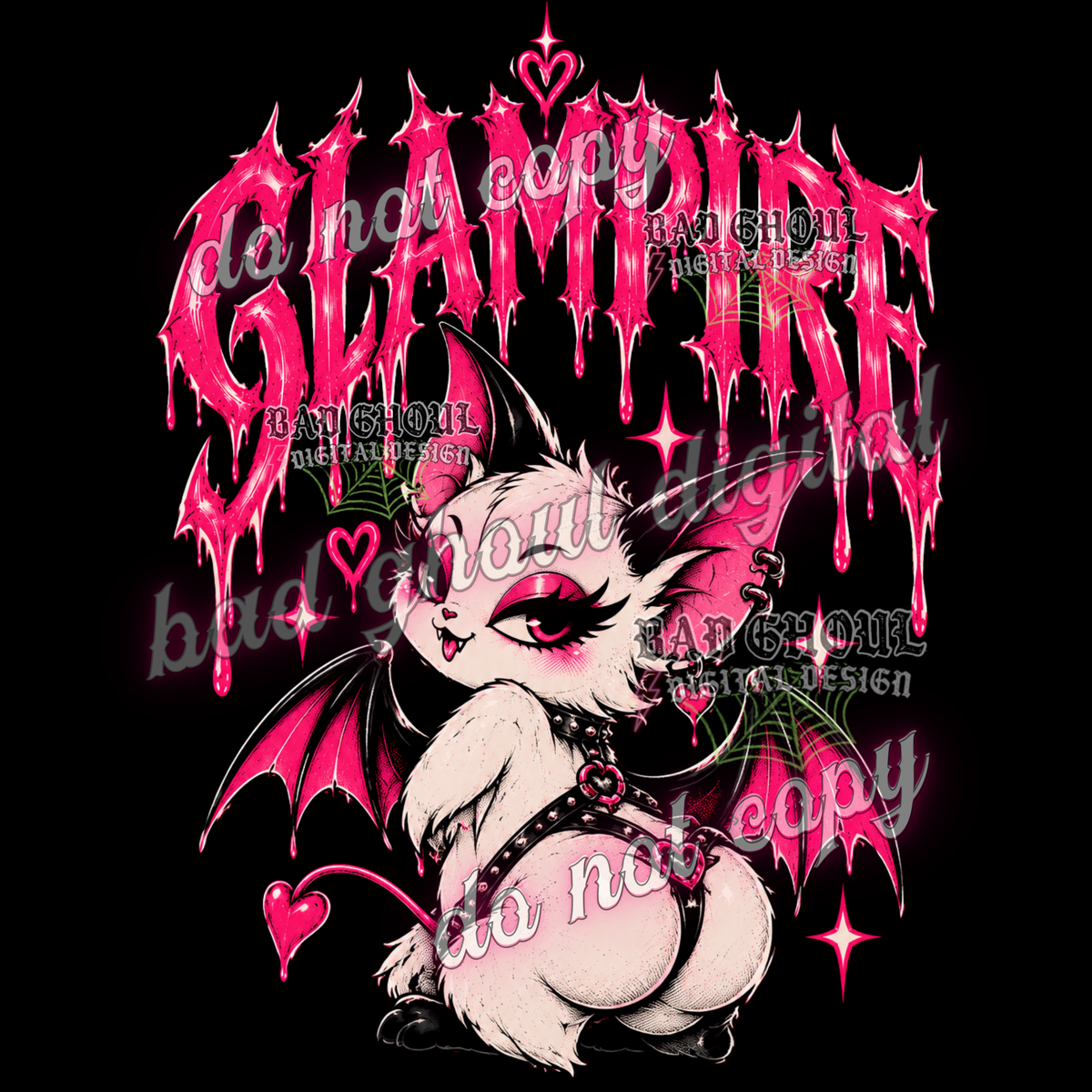 Glampire | PNG DOWNLOAD BLACK FAB ONLY