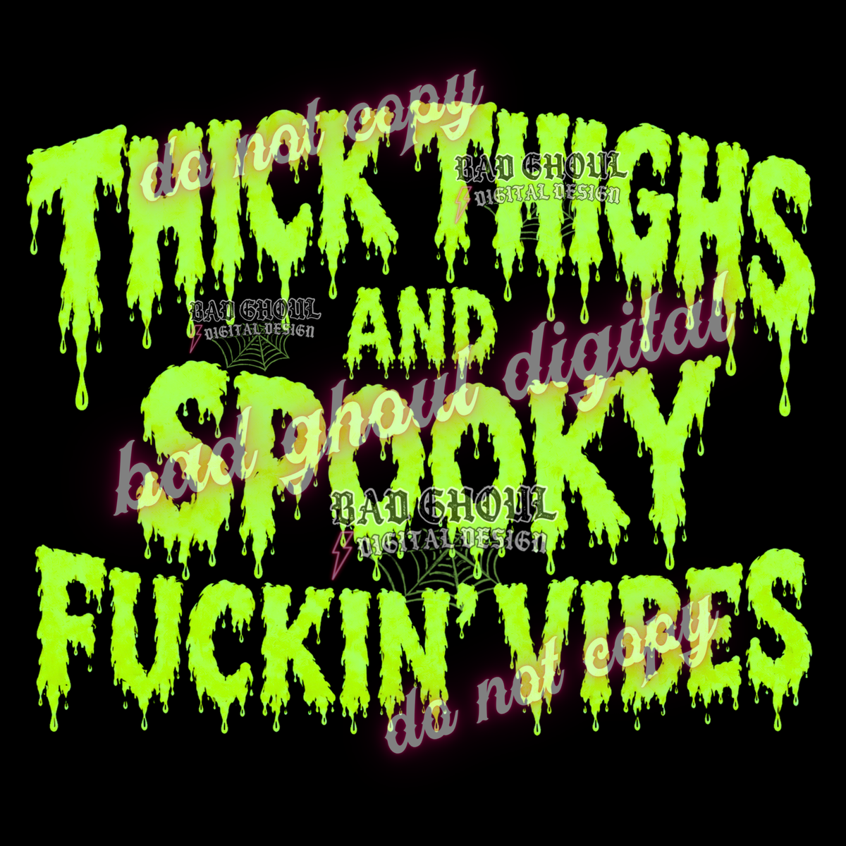 Thick Thighs and fuckin spooky vibes | PNG DOWNLOAD