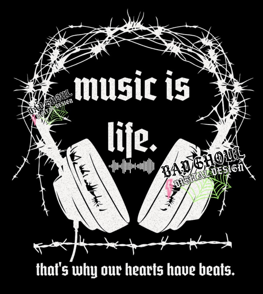 Music Is Life PNG Download