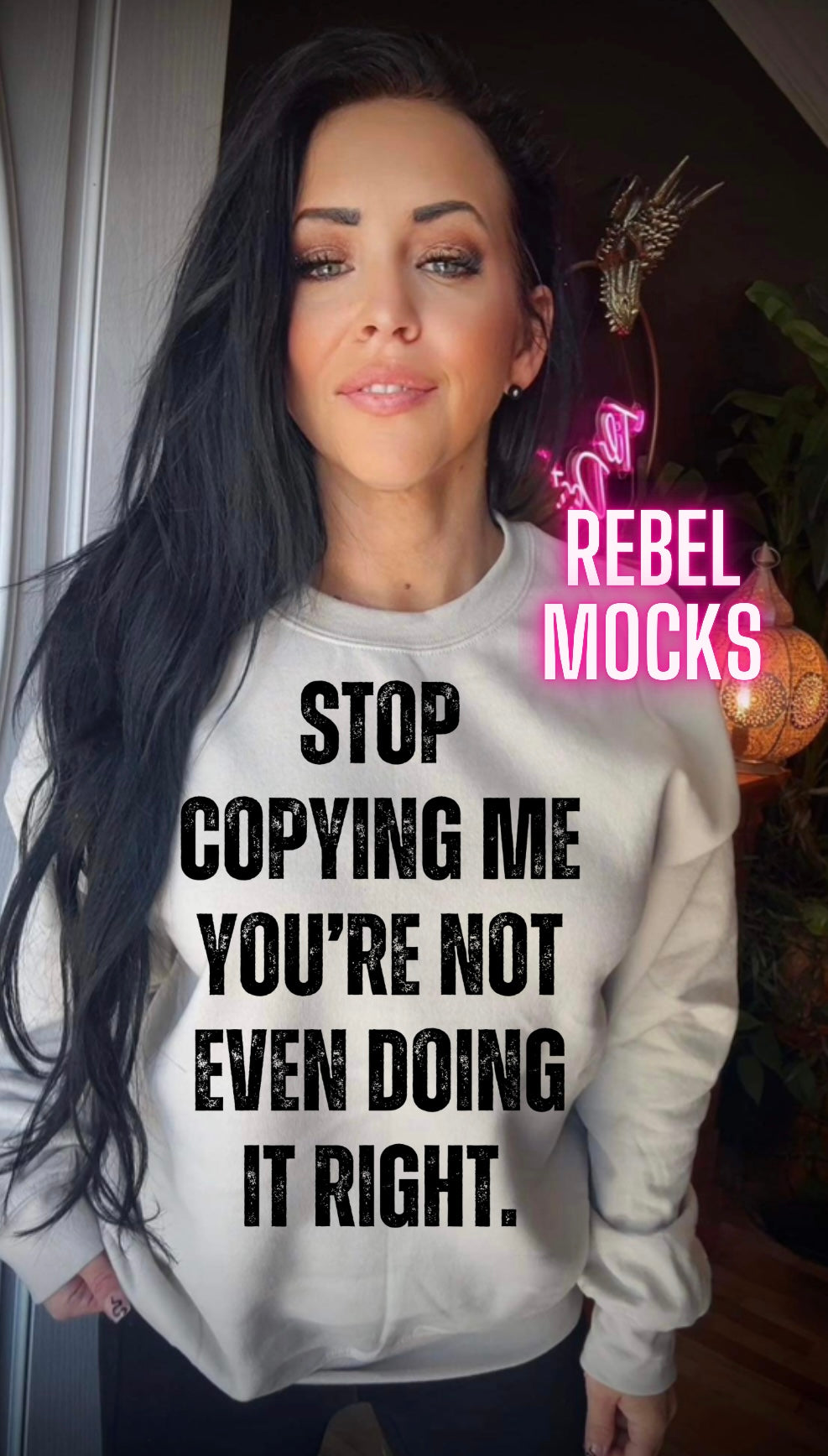 Copy Me Stop Copying Me PNG Download – Rebel Mocks & Badghoul Digital