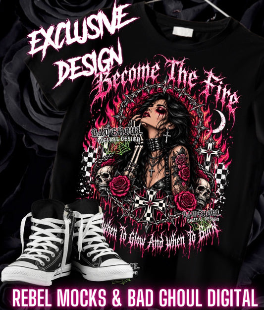 EXCLUSIVE | Become The Fire | PNG DOWNLOAD | Black Fabric Only