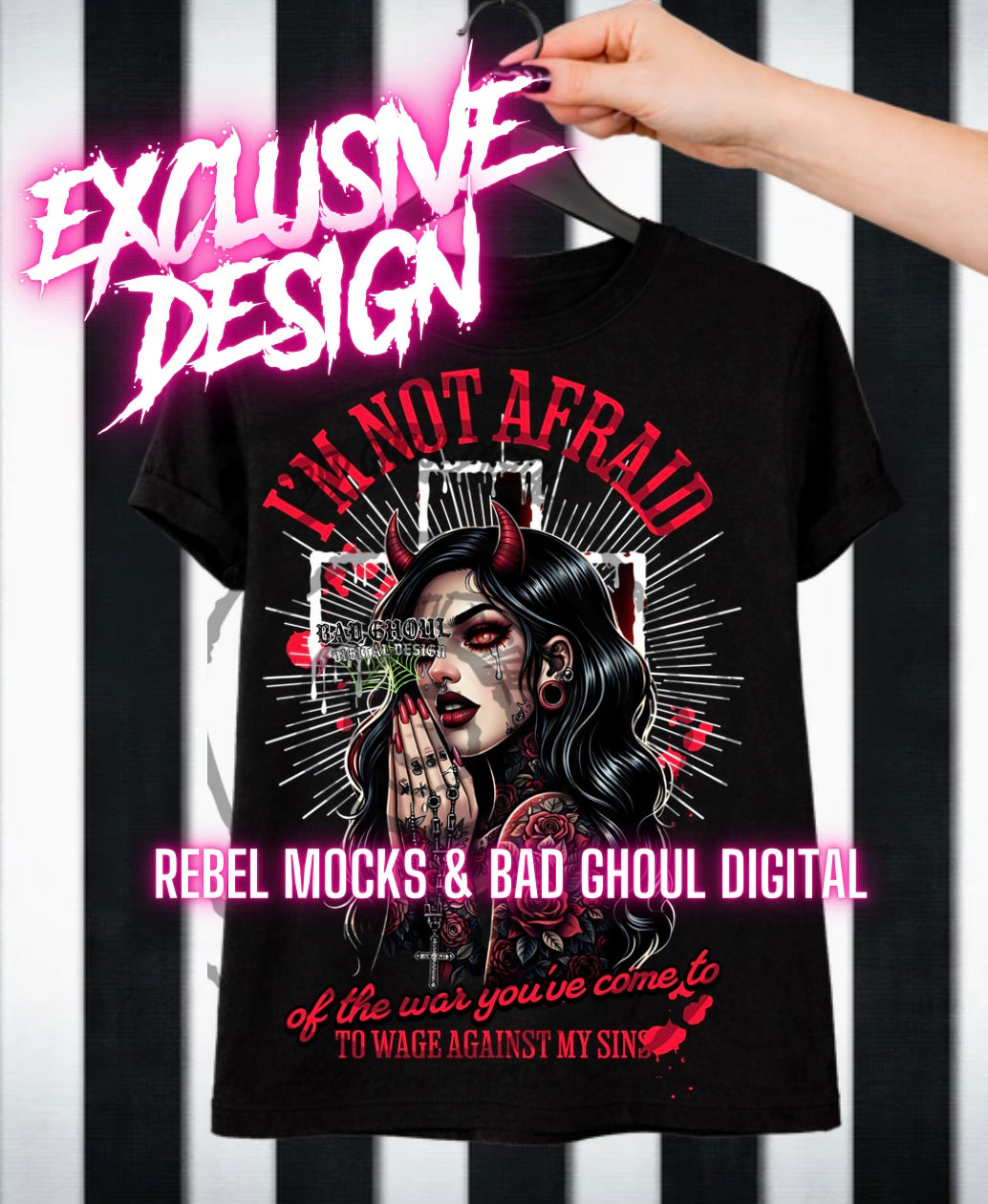 Exclusive| I’m Not Afraid | Black Fab Only  PNG DOWNLOAD