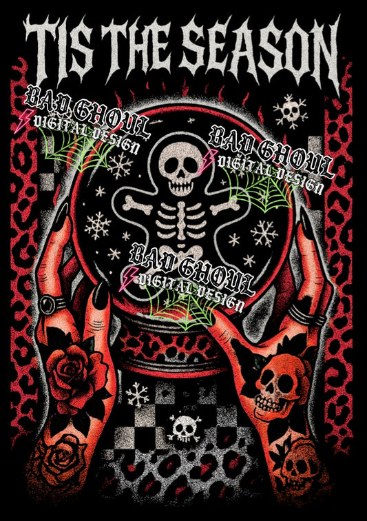 Tis The Season PNG DOWNLOAD Black Fab